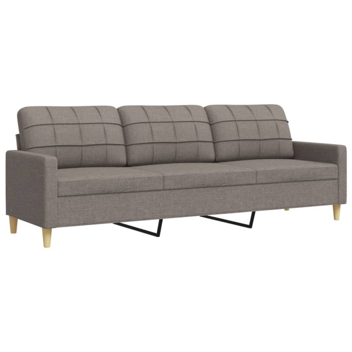 Trivietė sofa, taupe spalvos, 180cm, audinys