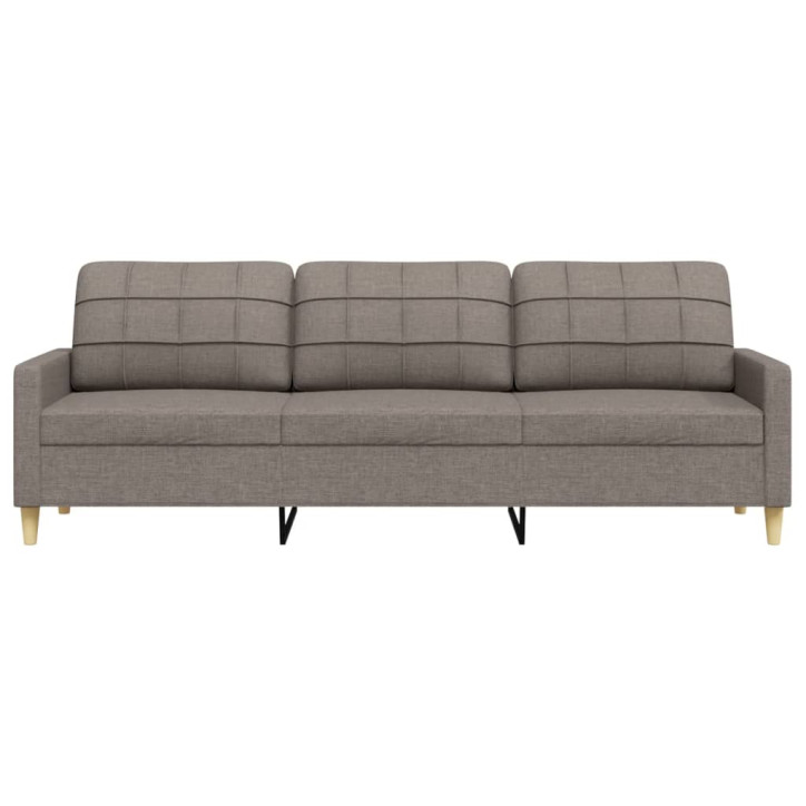 Trivietė sofa, taupe spalvos, 180cm, audinys