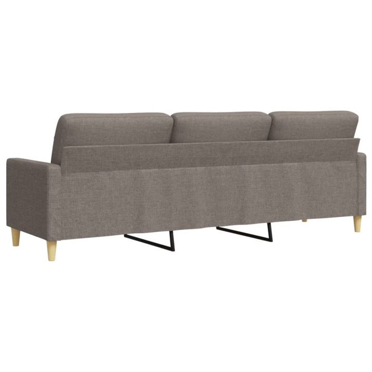 Trivietė sofa, taupe spalvos, 180cm, audinys