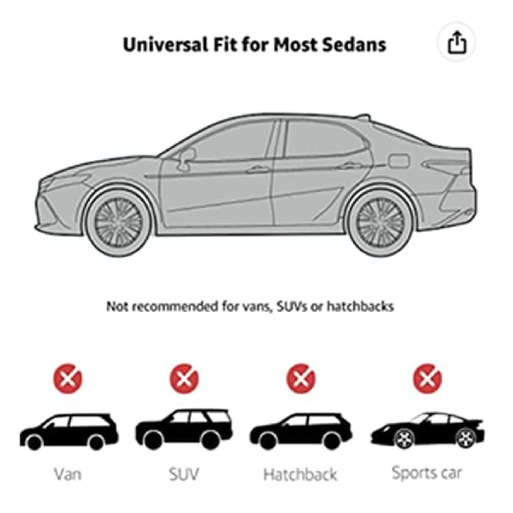 Automobilio uždangalas, dydis M, neaustinė medžiaga