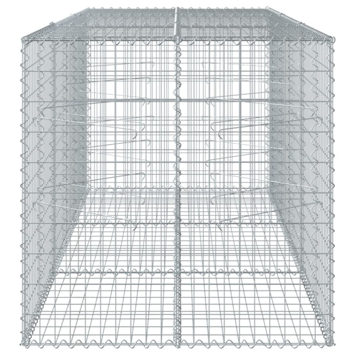 Gabiono krepšys su dangčiu, 300x100x100cm, galvanizuota geležis