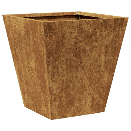 Sodo lovelis, 30x30x30cm, corten plienas