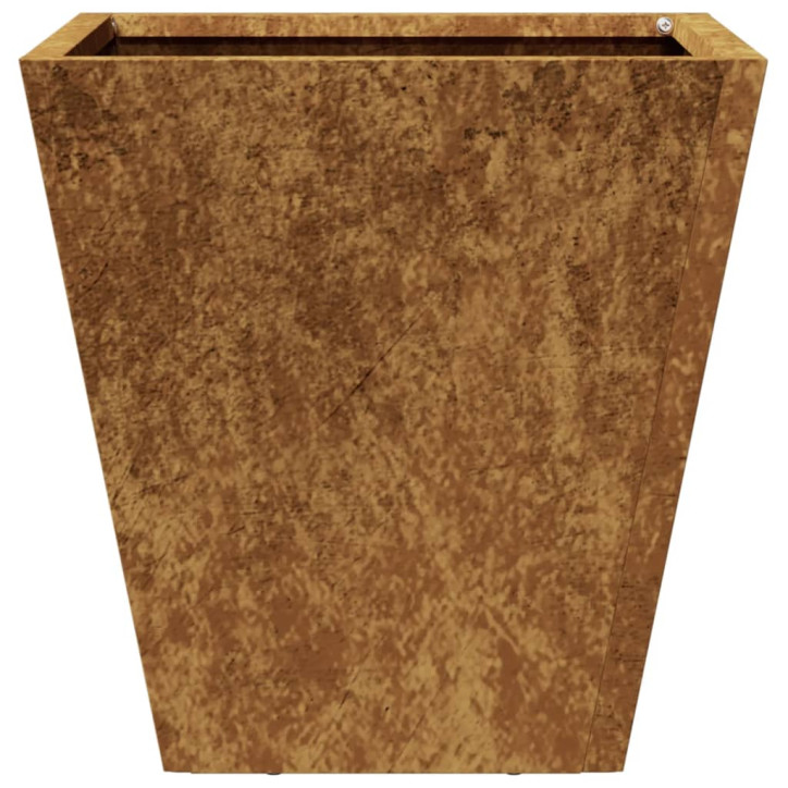 Sodo lovelis, 30x30x30cm, corten plienas