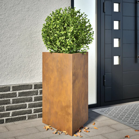 Sodo lovelis, 50x43x75cm, corten plienas, trikampis