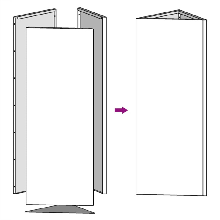 Sodo lovelis, 50x43x75cm, galvanizuotas plienas, trikampis