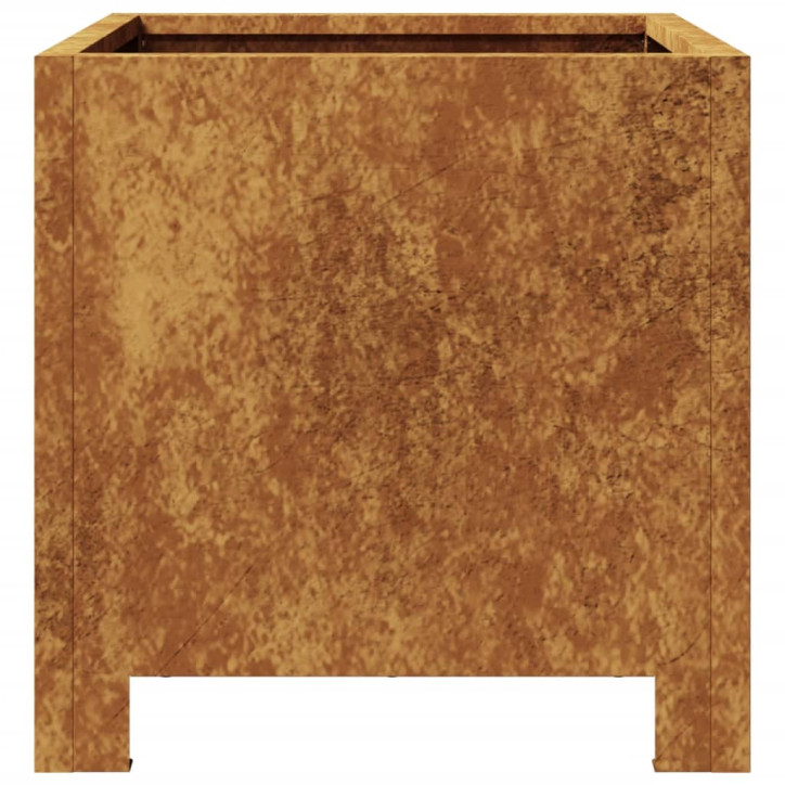 Sodo lovelis, 30x30x30cm, corten plienas