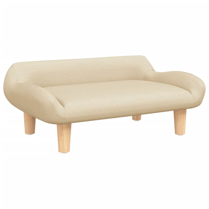 Vaikiška sofa, kreminės spalvos, 70x40x24cm, audinys