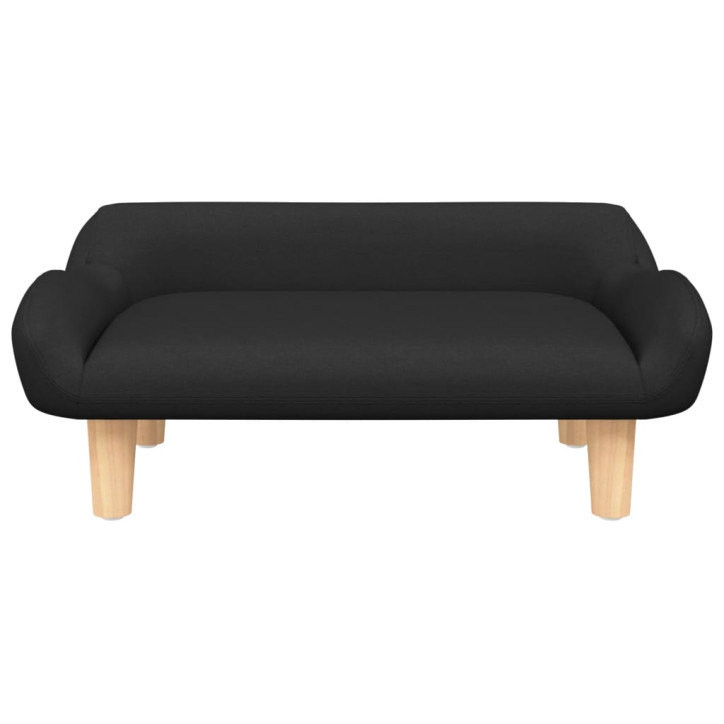 Vaikiška sofa, juodos spalvos, 70x40x24cm, audinys