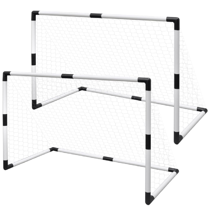 Vaikiški Mini Futbolo Vartai su Tinklu, 2 vnt., 91,5 x 48 x 61 cm