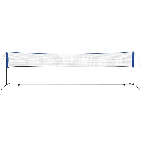 Badmintono tinklas su plunksninukais, 600x155 cm