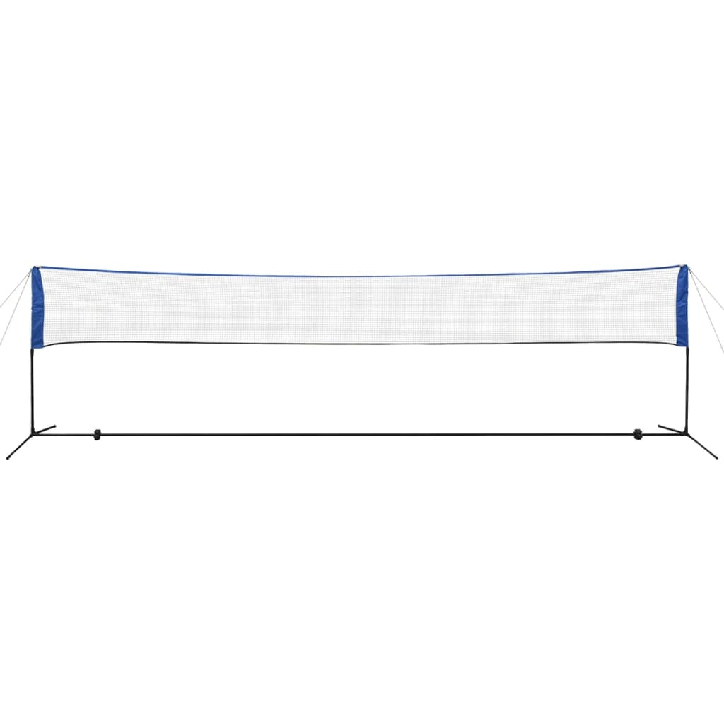 Badmintono tinklas su plunksninukais, 600x155 cm