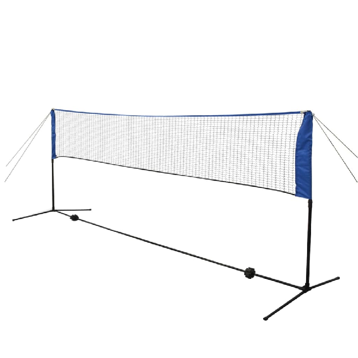 Badmintono tinklas su plunksninukais, 300x155 cm