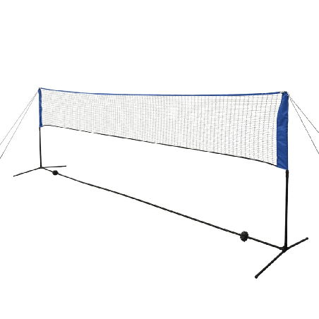 Badmintono tinklas su plunksninukais, 500x155 cm