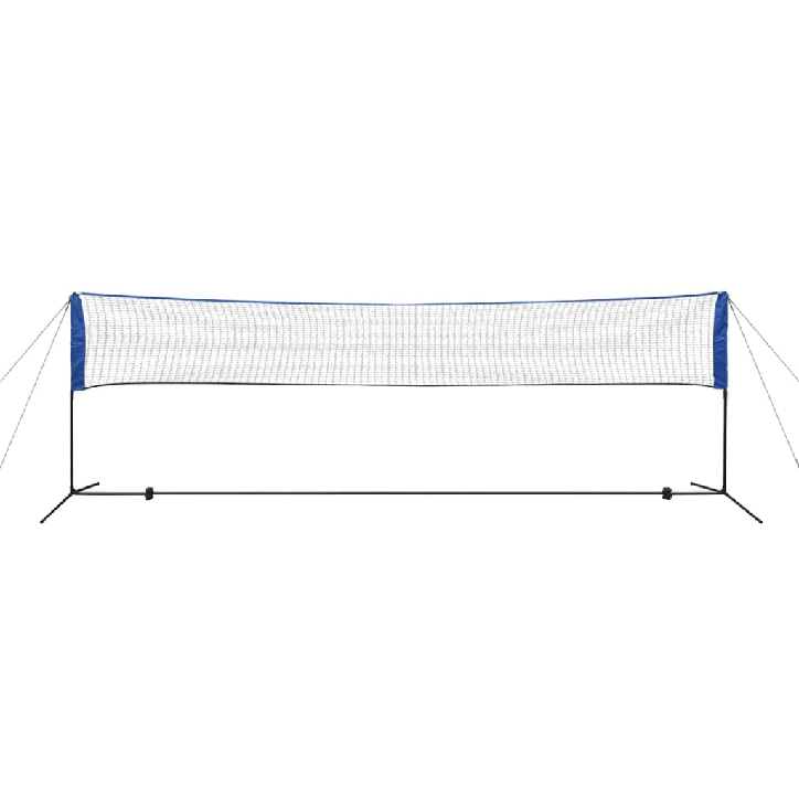 Badmintono tinklas su plunksninukais, 500x155 cm