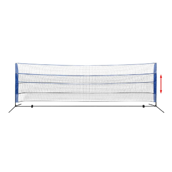 Badmintono tinklas su plunksninukais, 500x155 cm