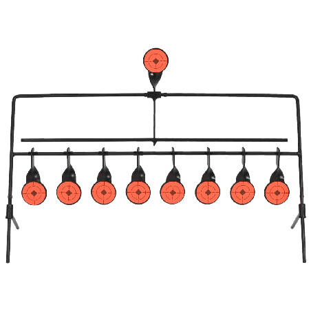 Autom. atsistatantys besisuk. šaudymo taikiniai su 8 + 1 taik.
