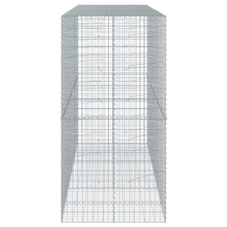 Gabiono krepšys su dangčiu, 300x100x200cm, galvanizuota geležis