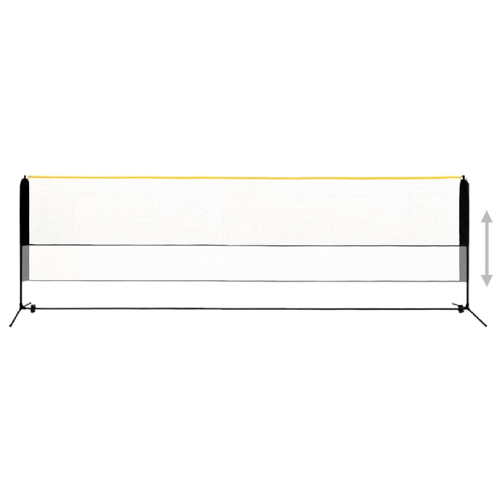 Reguliuojamas badmintono tinklas, 500x103x94–158cm, metalas