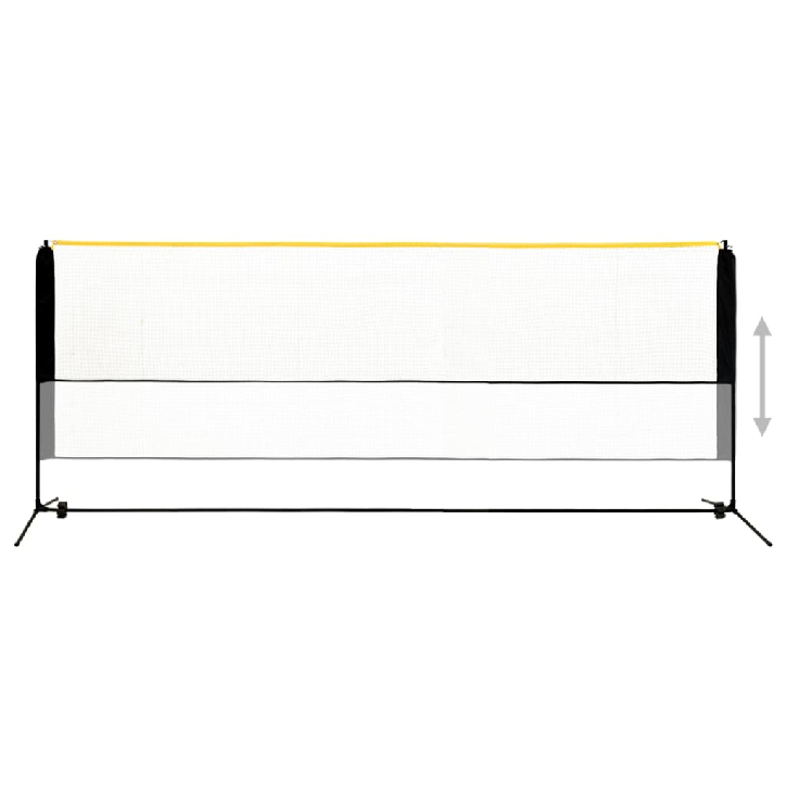 Reguliuojamas badmintono tinklas, 400x103x94–158cm, metalas