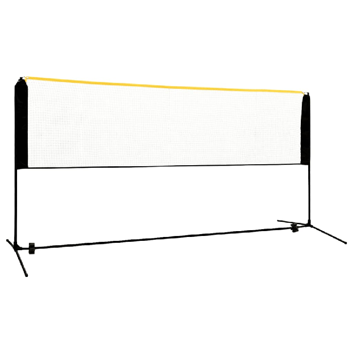 Reguliuojamas badmintono tinklas, 300x103x94–158cm, metalas