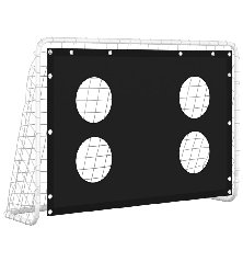 Futbolo vartai su treniruočių siena, 184x61x122cm, plienas