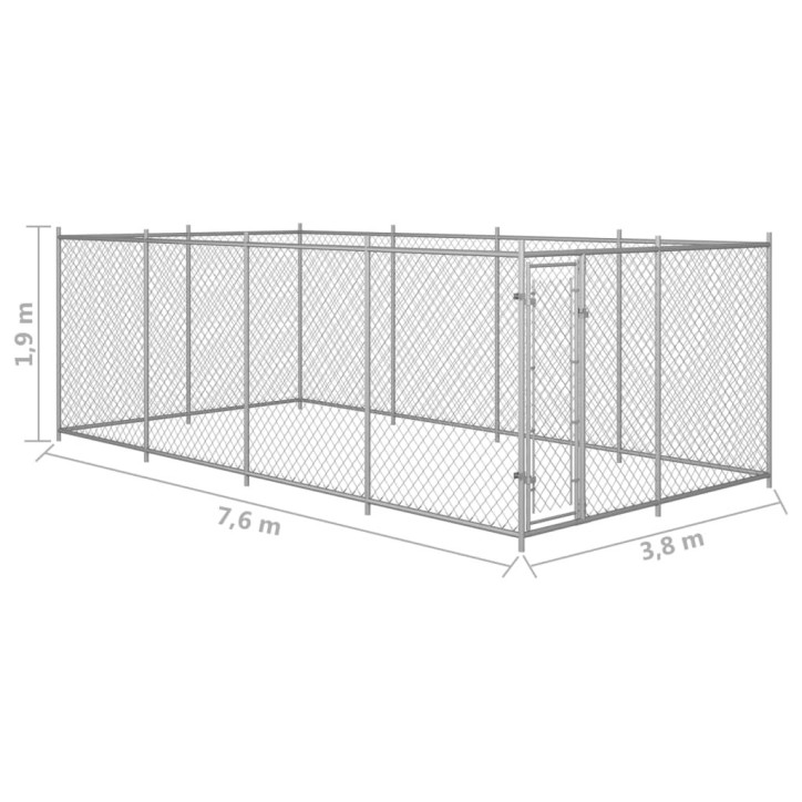 Lauko voljeras šunims, 8x4x2m