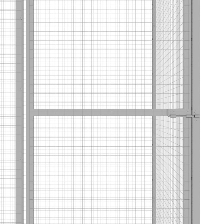 Narvas katėms, 1,5x1,5x1,5m, galvanizuotas plienas