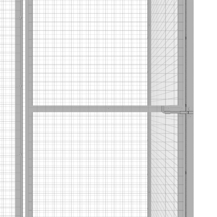 Narvas katėms, 3x1,5x1,5m, galvanizuotas plienas