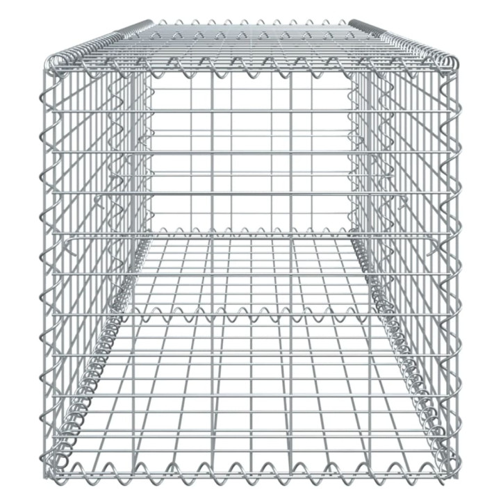 Gabiono krepšys su dangčiu, 200x50x50cm, galvanizuota geležis