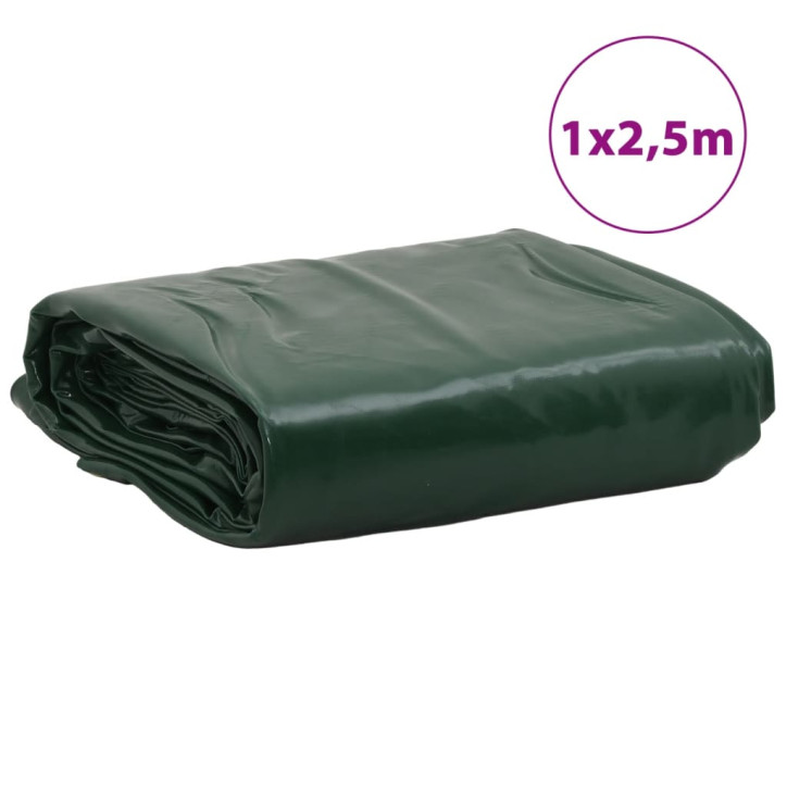 Tentas, žalios spalvos, 1x2,5m, 650g/m²