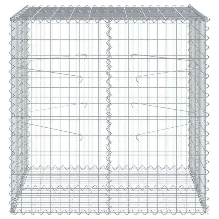 Gabiono krepšys su dangčiu, 100x100x100cm, galvanizuota geležis