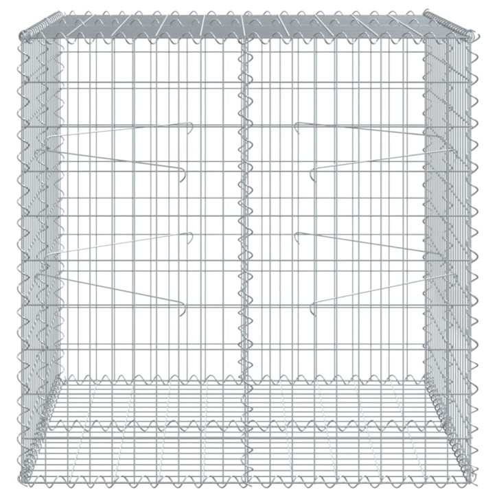 Gabiono krepšys su dangčiu, 100x100x100cm, galvanizuota geležis