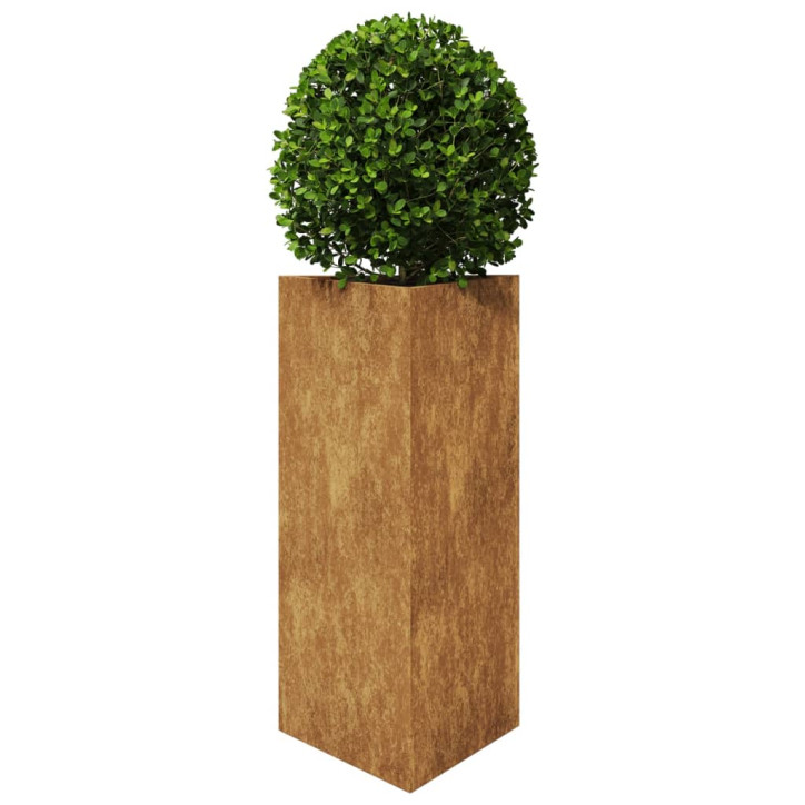 Sodo loveliai, 2vnt., 40x34,5x70cm, corten plienas, trikampiai