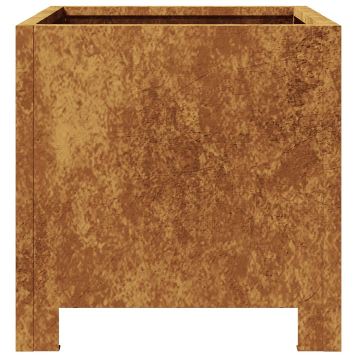 Sodo loveliai, 2vnt., 30x30x30cm, corten plienas