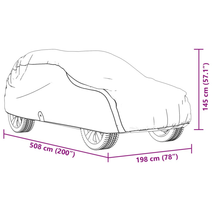 Automobilio uždangalas visureigiui, pilkas, L, audinys