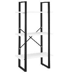 Sandėliavimo lentyna, baltos spalvos, 60x30x105cm, MDP