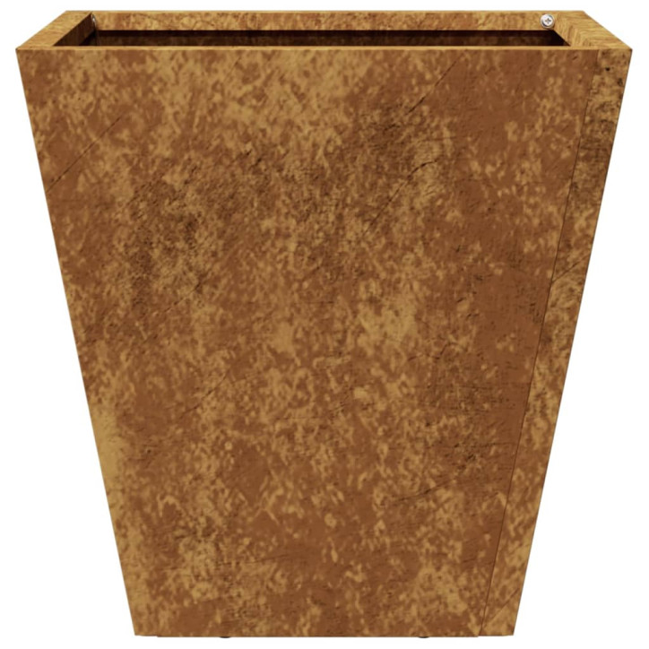 Sodo loveliai, 2vnt., 30x30x30cm, corten plienas