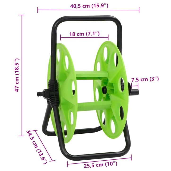 Pastatoma žarnos ritė, žalia, 45m, 1/2", plieninei žarnai