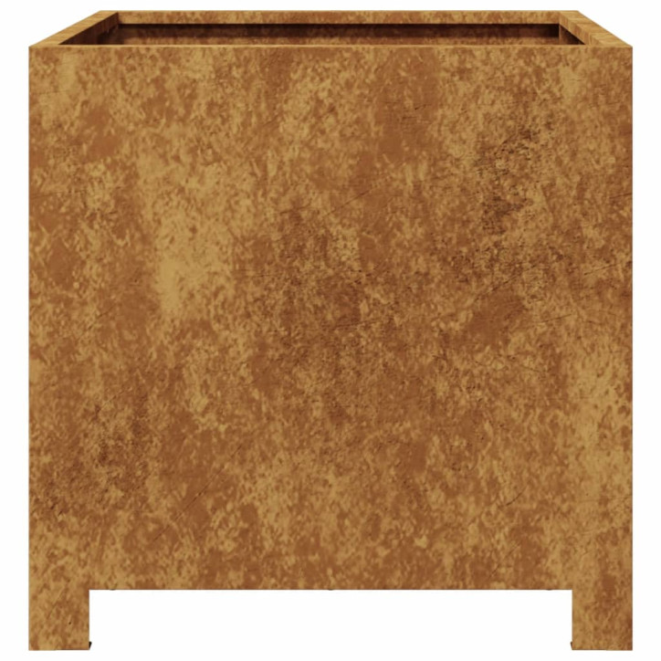 Sodo loveliai, 2vnt., 40x40x40cm, corten plienas