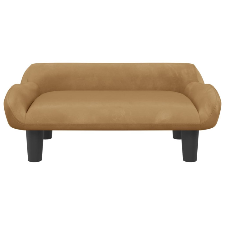 Vaikiška sofa, rudos spalvos, 70x40x24cm, aksomas