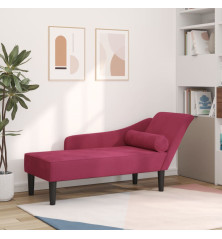 Poilsio sofa su pagalvėlėmis, raudonojo vyno spalvos, aksomas