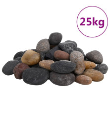 Poliruoti akmenukai, įvairių spalvų, 25kg, 5–8cm