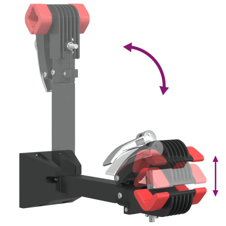 Sieninis dviračio remonto stovas, raudonas ir juodas, plienas