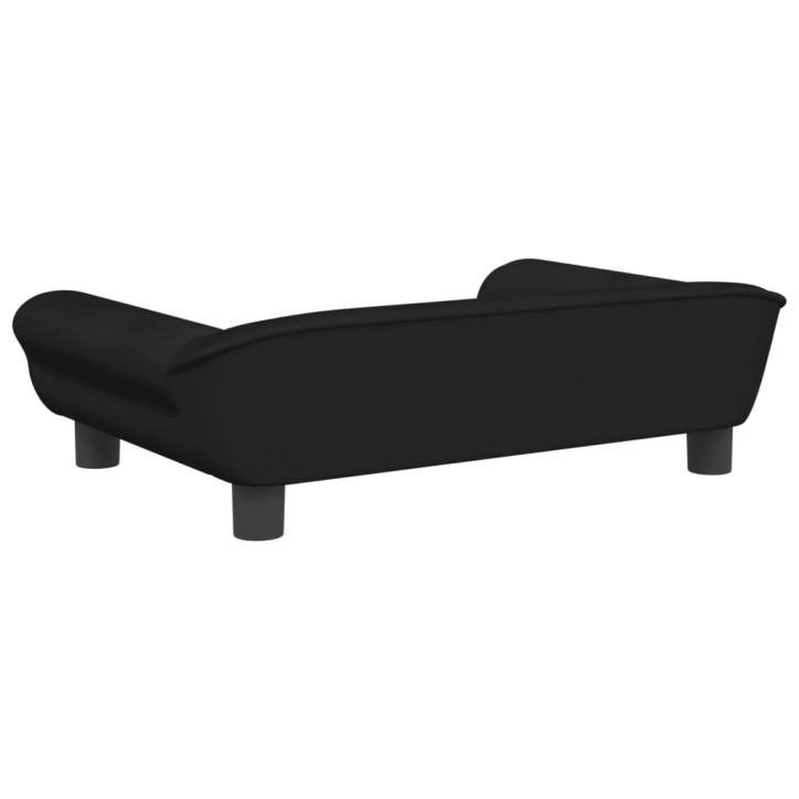 Vaikiška sofa, juodos spalvos, 70x45x26cm, aksomas