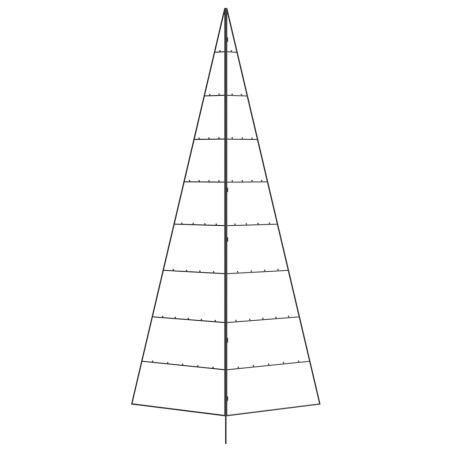 Metalinė Kalėdų eglutė, juodos spalvos, 210cm