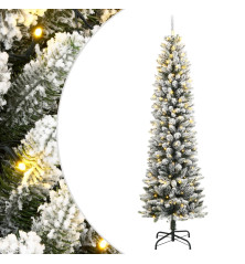 Dirbtinė Kalėdų eglutė su 300 LED lempučių ir sniegu, 180cm