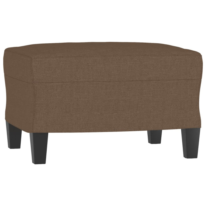 Trivietė sofa su pakoja, rudos spalvos, 180cm, audinys