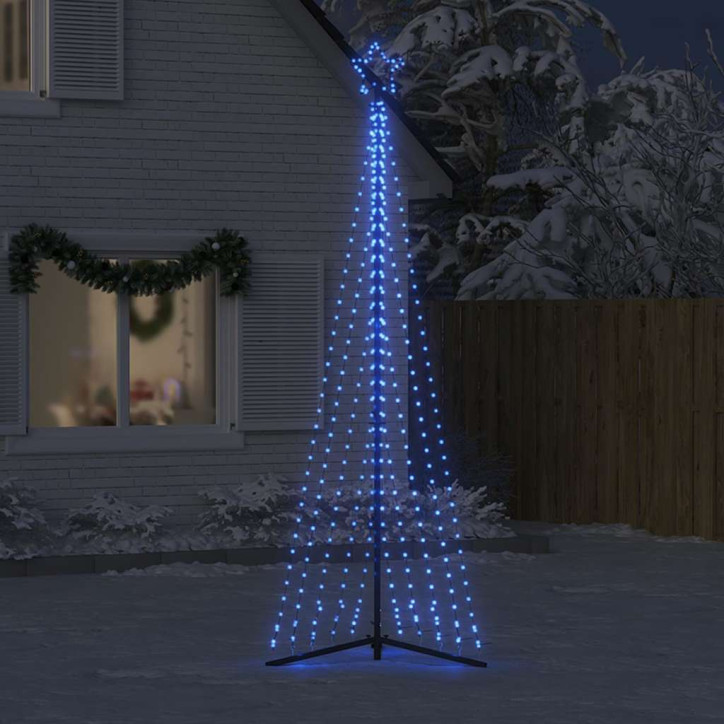 Šviečianti Kalėdų eglutė, 495 mėlynos LED, 300,5cm