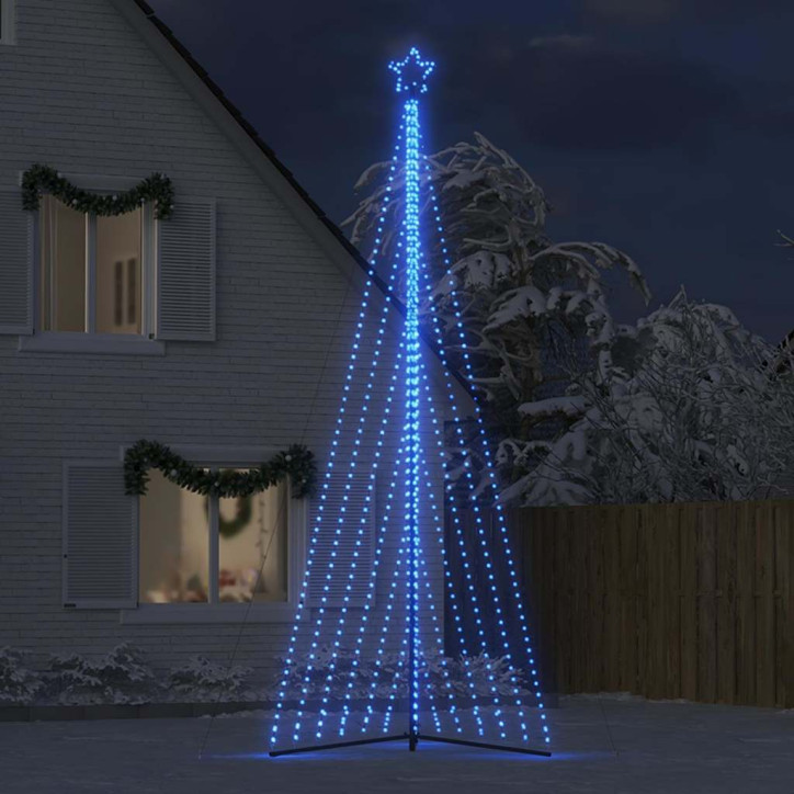 Šviečianti Kalėdų eglutė, 789 mėlynos LED, 476cm