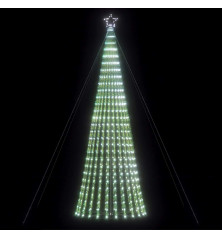 Šviečianti Kalėdų eglutė, 1028 šaltos LED, 403cm, kūgio formos